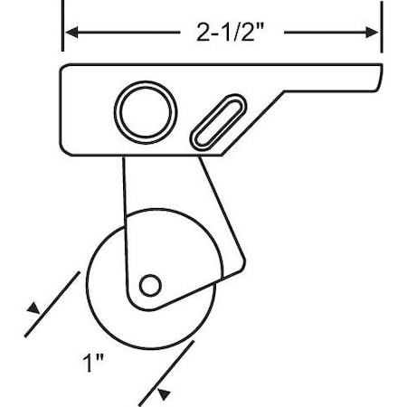 Strybuc Patio Screen Door Roller Assy. 900-20072